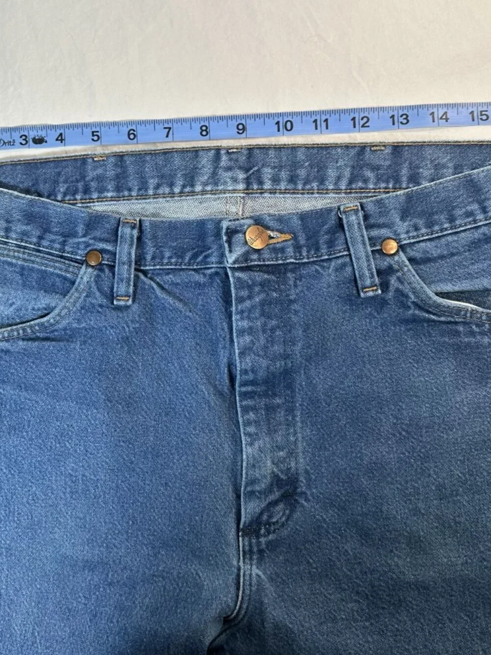 Vintage Y2K Wrangler 13MWZ Cowboy Cut Jeans 34x34 100% Cotton Western Rodeo